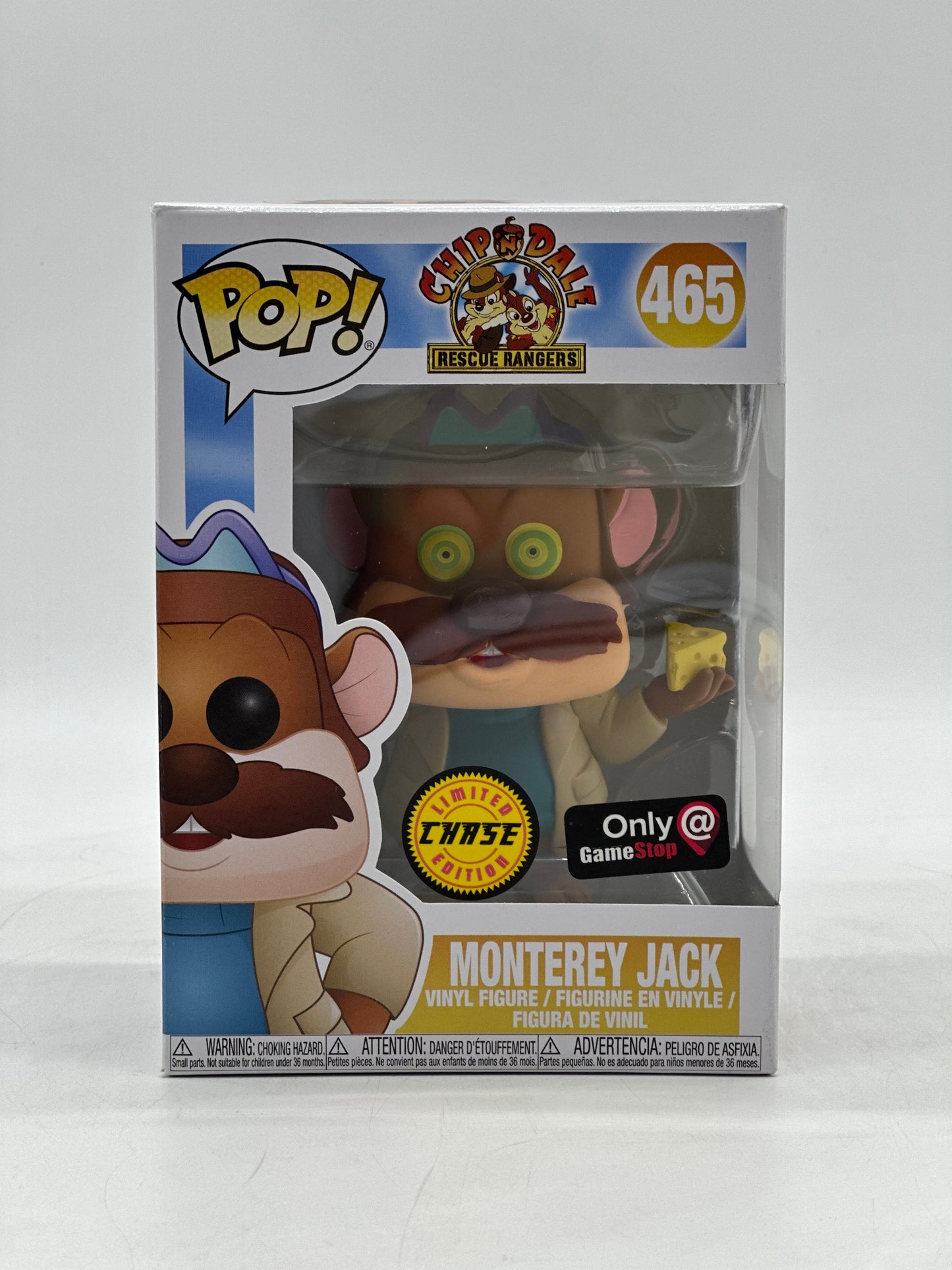 Pop! Disney Chip N Dale Rescue Rangers 465 Monterey Jack Only GameStop Chase Limited Edition