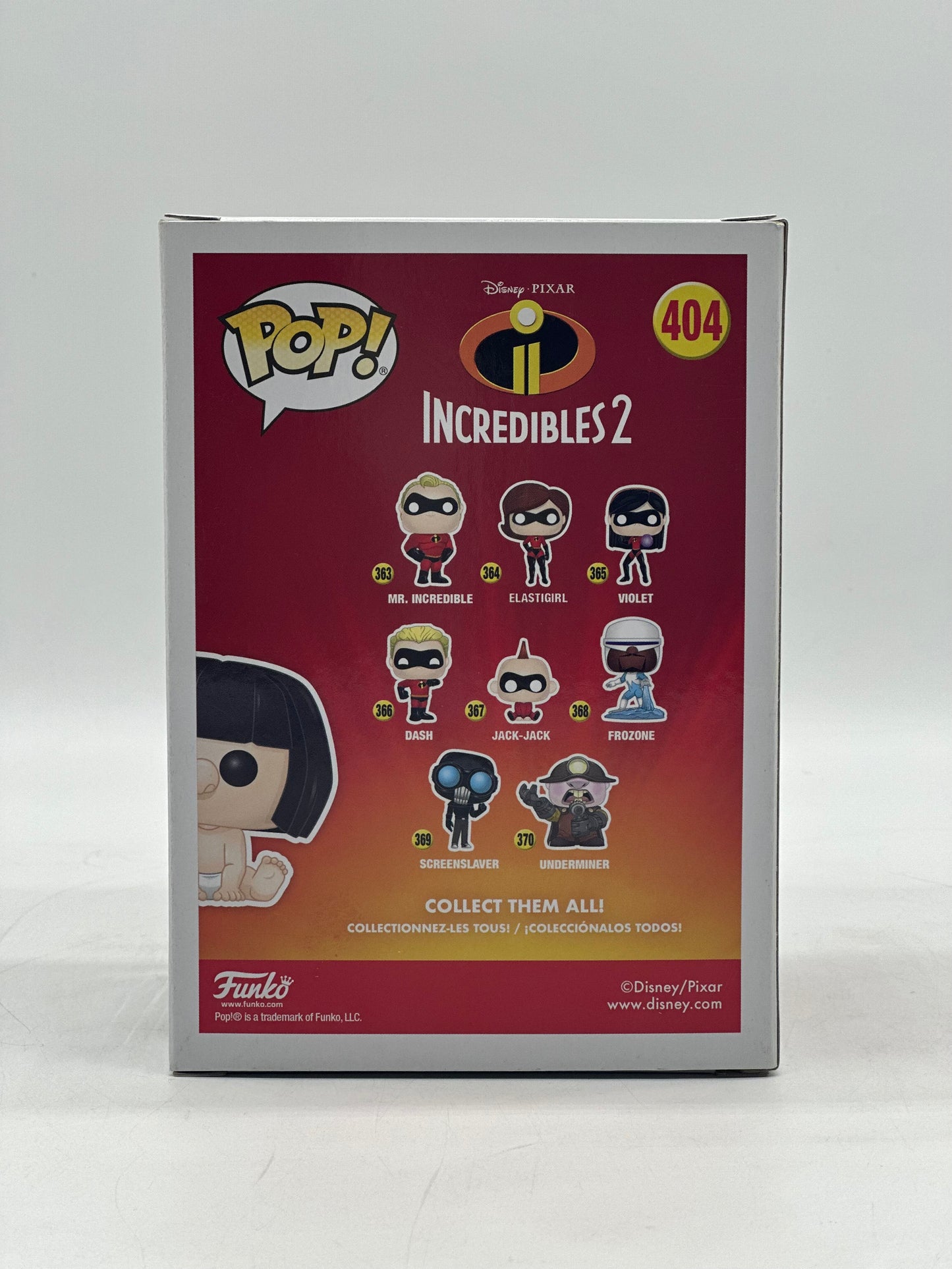 Pop! Disney Pixar Incredibles 2 404 Edna Jack-Jack 2018 Summer Convention Limited Edition