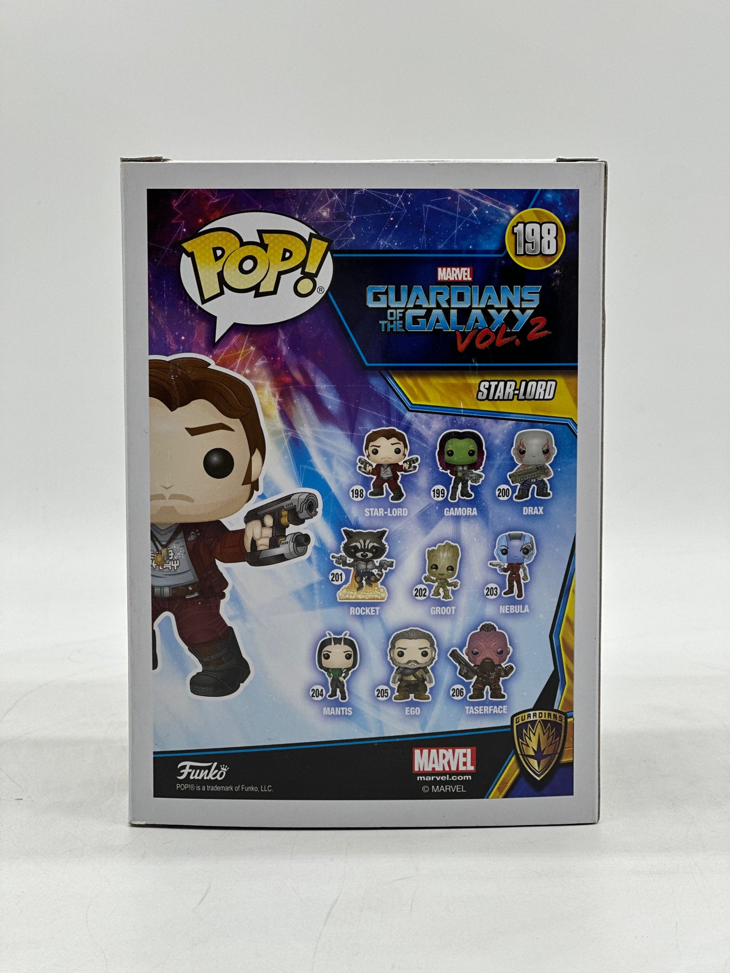 Pop! Marvel Guardians Of The Galaxy Vol. 2 198 Star-Lord Chase Limited Edition