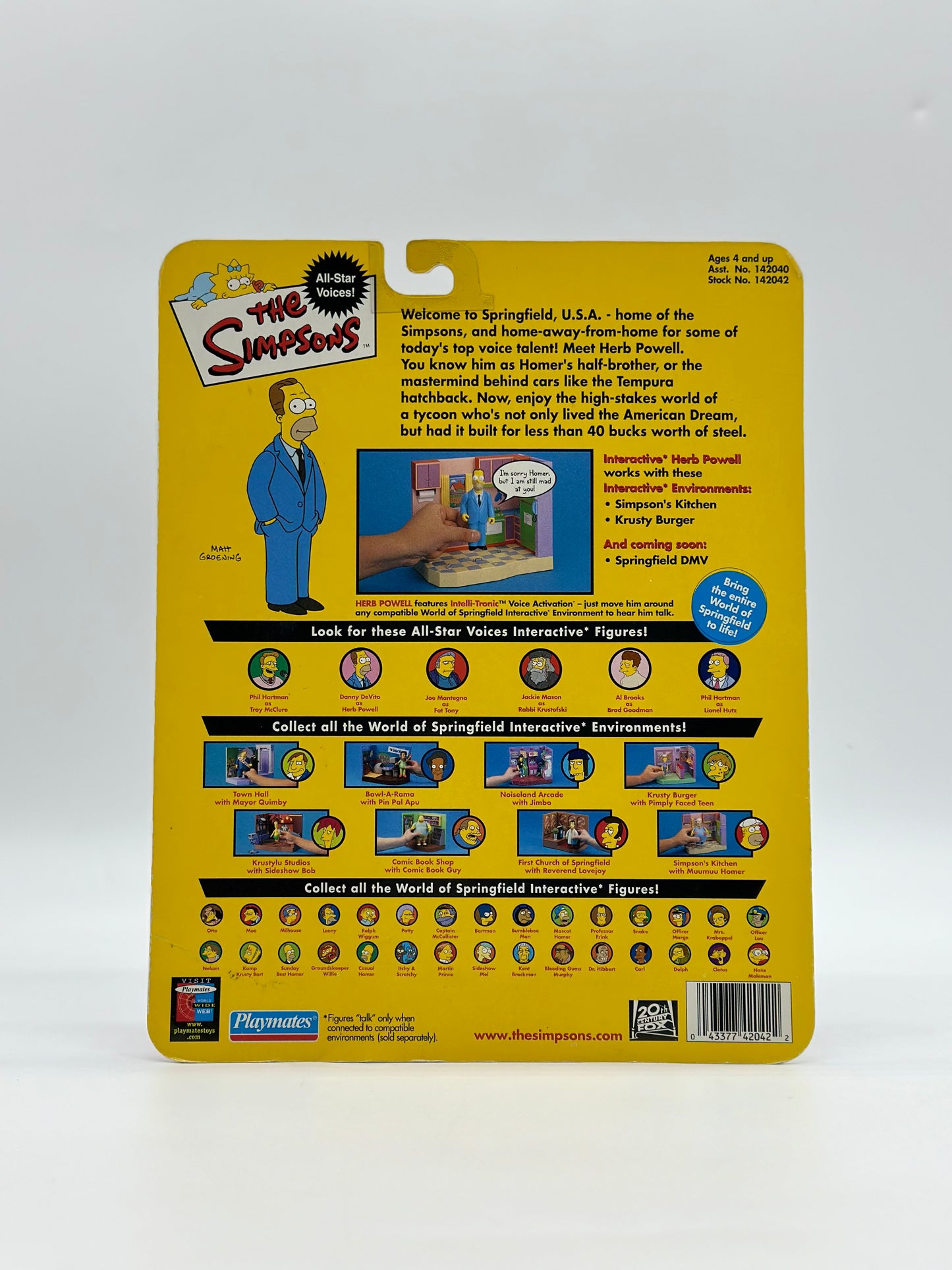 The Simpsons World Of Springfield Interactive Figure Herb Powell