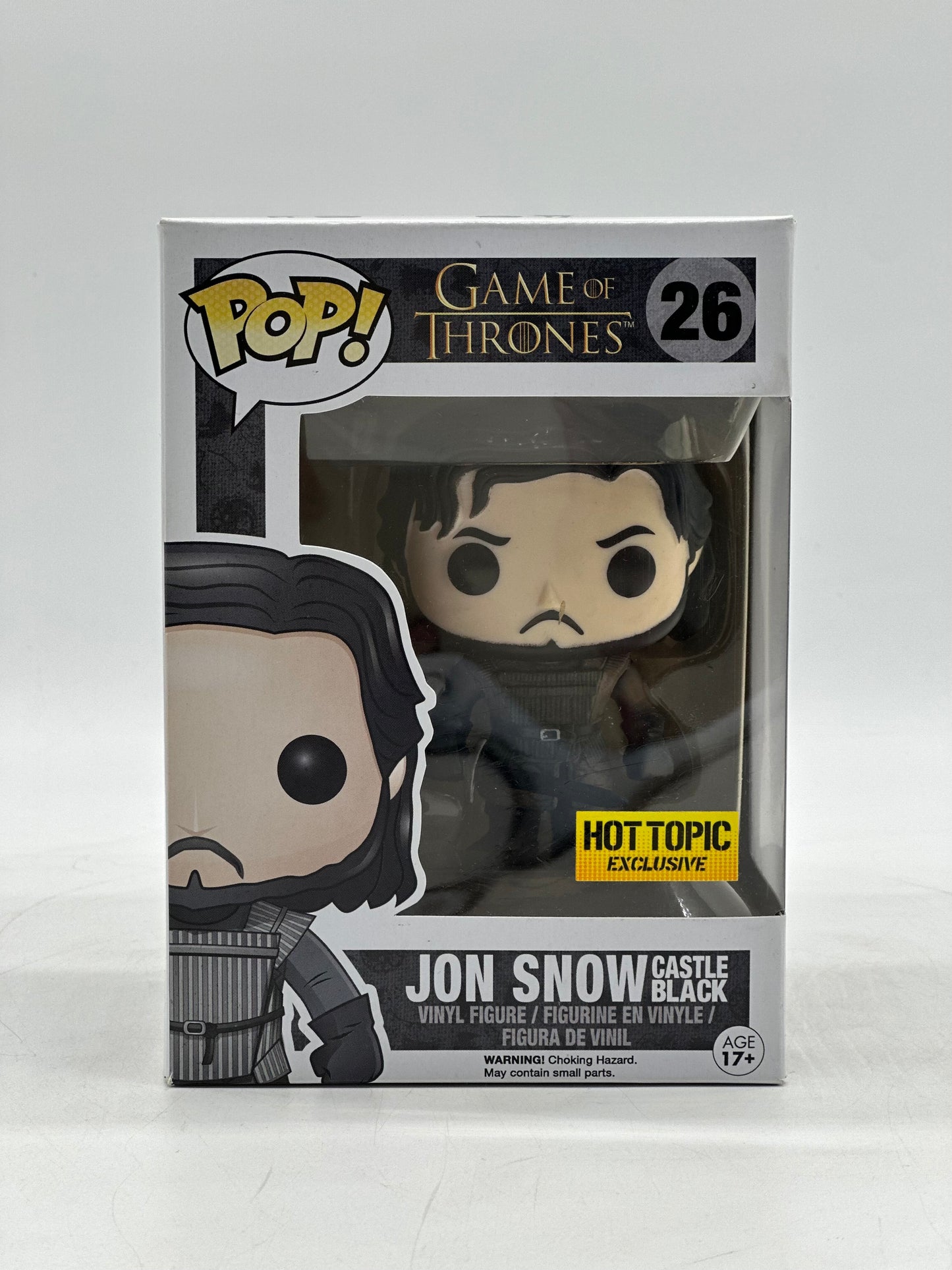 Pop! Game Of Thrones 26 Jon Snow Castle Black HotTopic Exclusive 2014’s Version