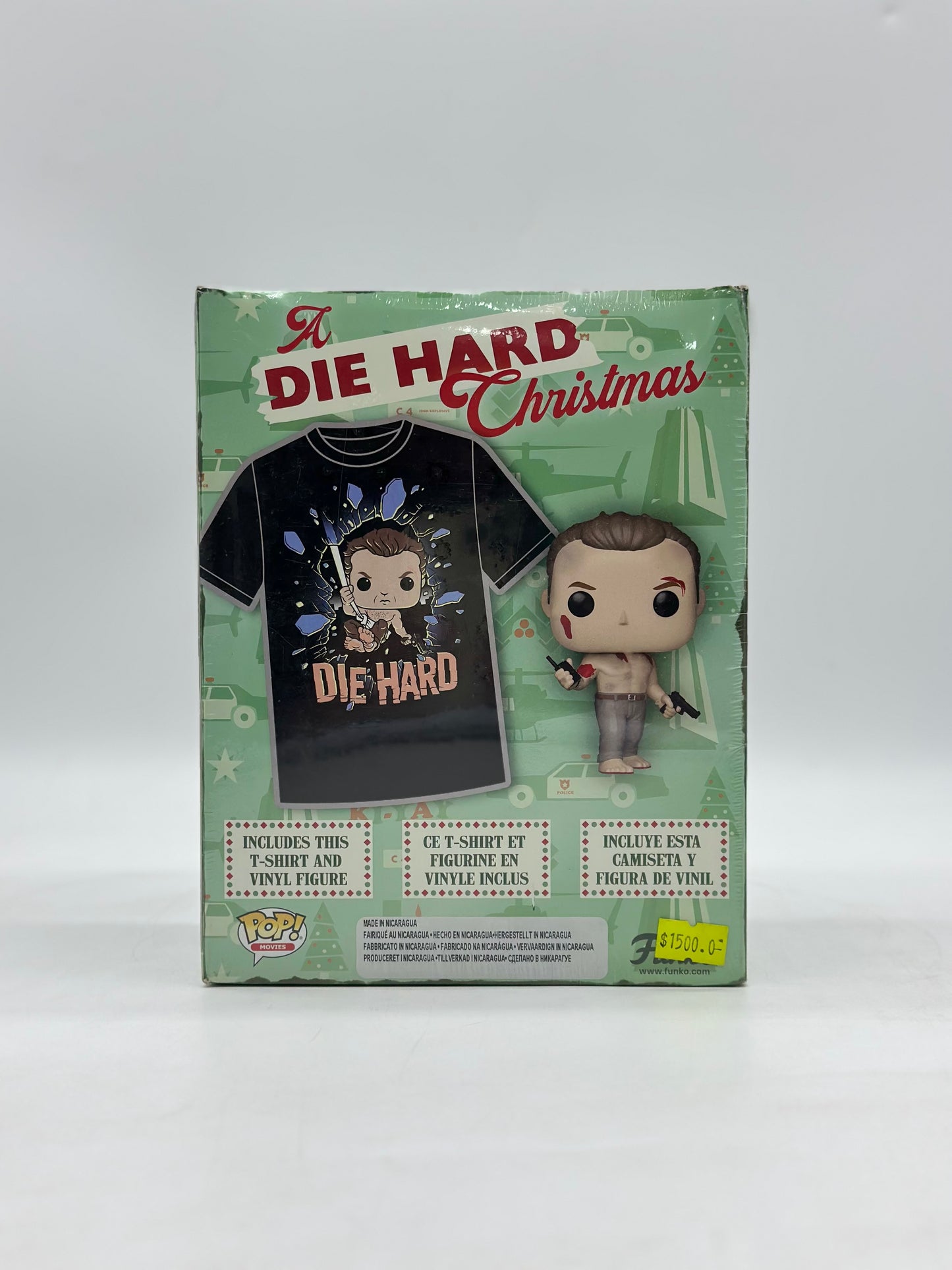 Pop! Tees Die Hard Christmas Collectors Edition Box Target Exclusive Talla M