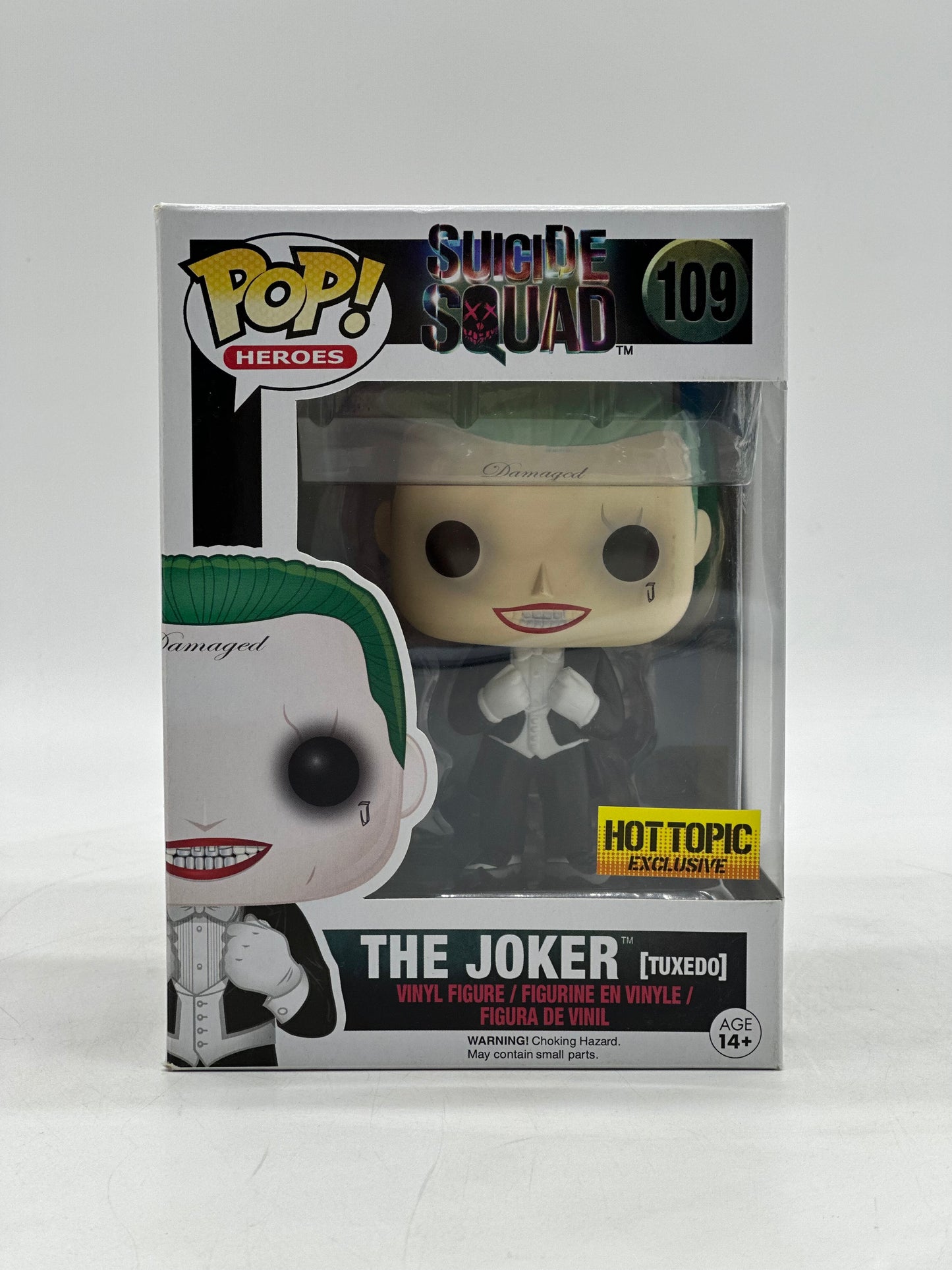 Pop! Heroes Suicide Squad 109 The Joker (Tuxedo) HotTopic Exclusive