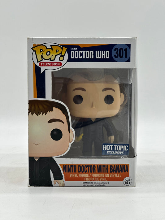 Pop! Television BBC Doctor Who 301 Ninth Doctor With Banana HotTopic Exclusive