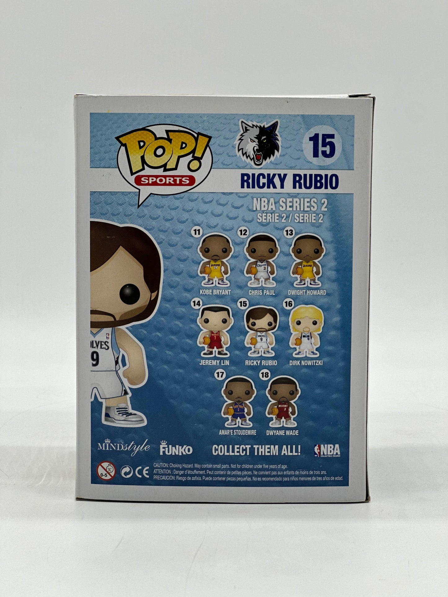 Pop! Sports NBA Collectible Figures 15 Ricky Rubio