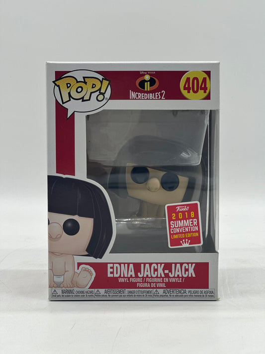 Pop! Disney Pixar Incredibles 2 404 Edna Jack-Jack 2018 Summer Convention Limited Edition