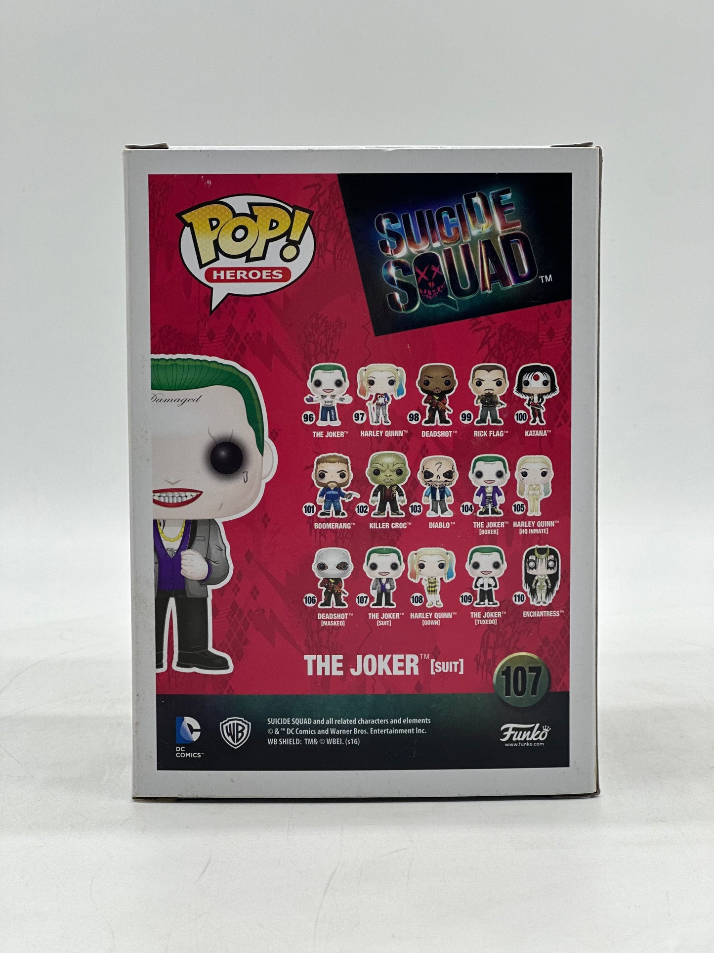 Pop! Heroes Suicide Squad 107 The Joker (Suit) Only At Walmart