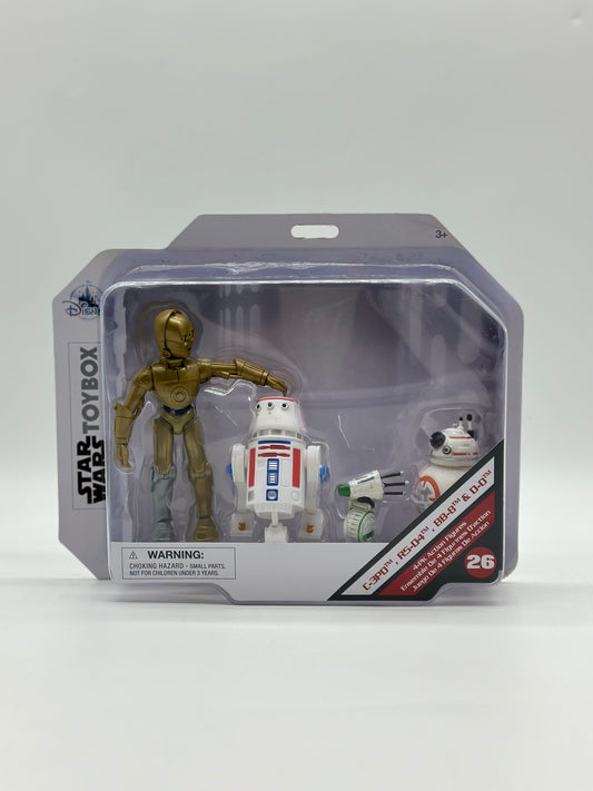 C-3PO, R2-D2, BB-8 & D-O ToyBox Figure