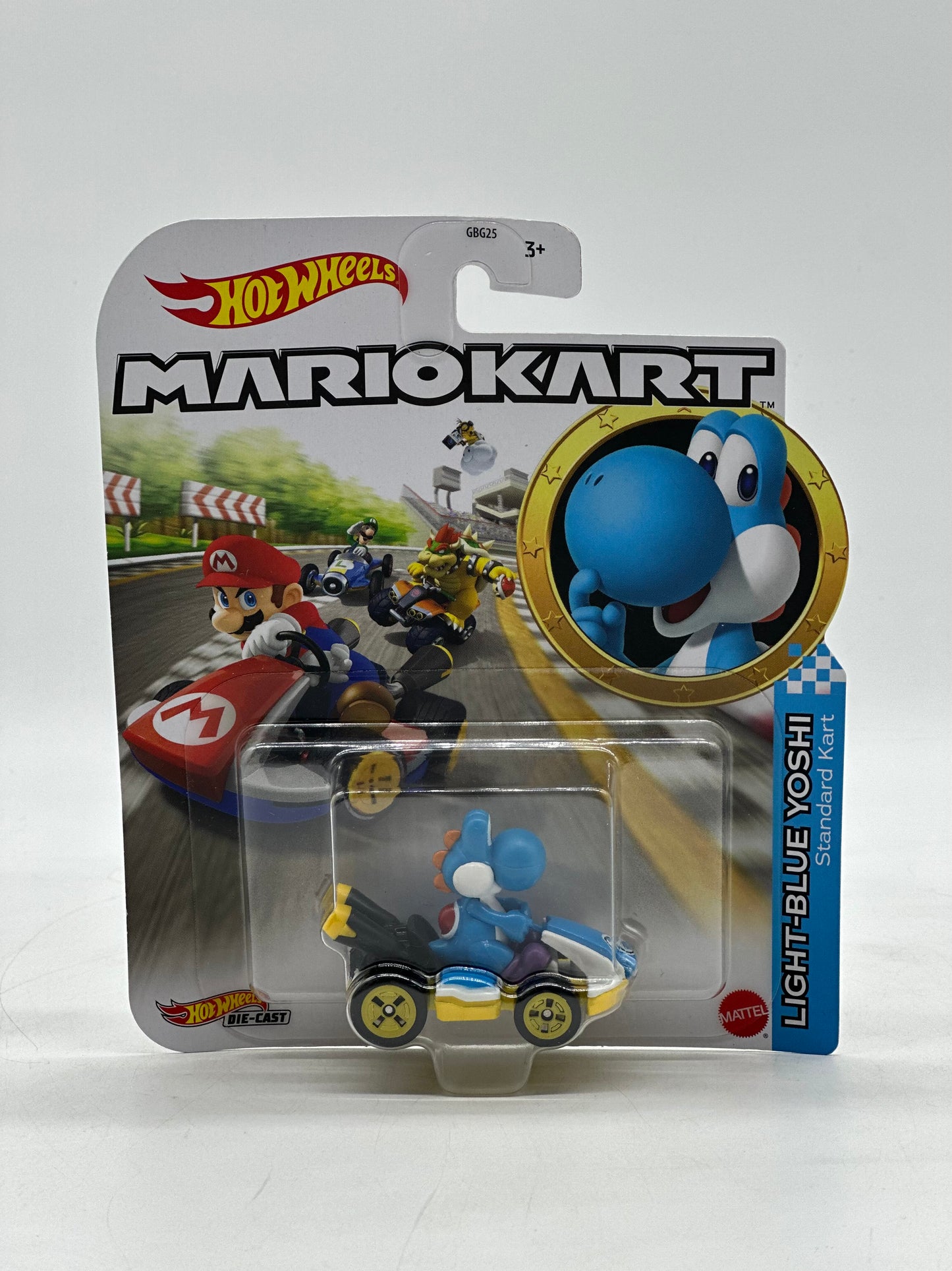 Mario Kart Die-Cast Light-Blue Yoshi Standard Kart