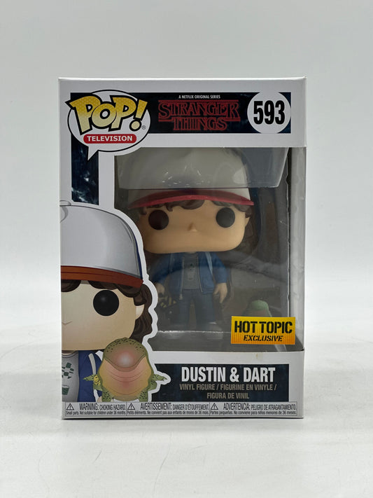 Pop! Television A Netflix Original Series Stranger Things 593 Dustin & Dart HotTopic Exclusive