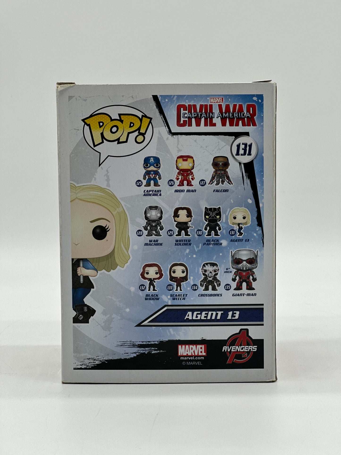 Pop! Marvel Civil War Captain America 131 Agent 13