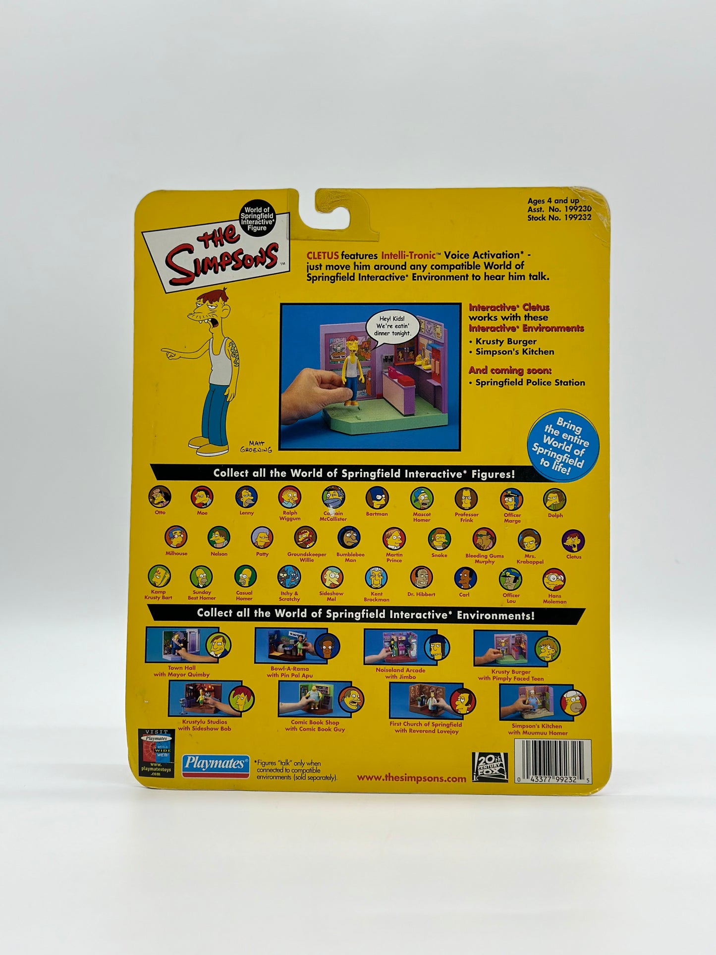 The Simpsons World Of Springfield Interactive Figure Cletus