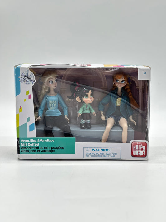 Anna, Elsa & Vanellope Mini Doll Set