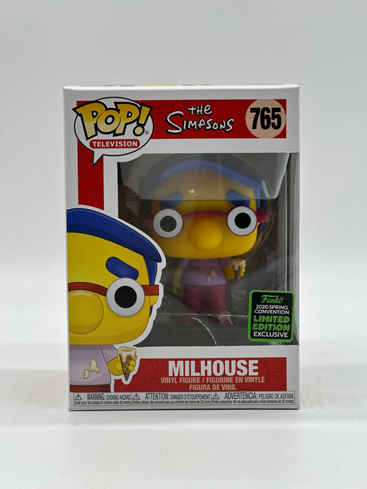 Pop! Television The Simpsons 765 Milhouse 2020 Spring Convention Limited Edition Exclusive