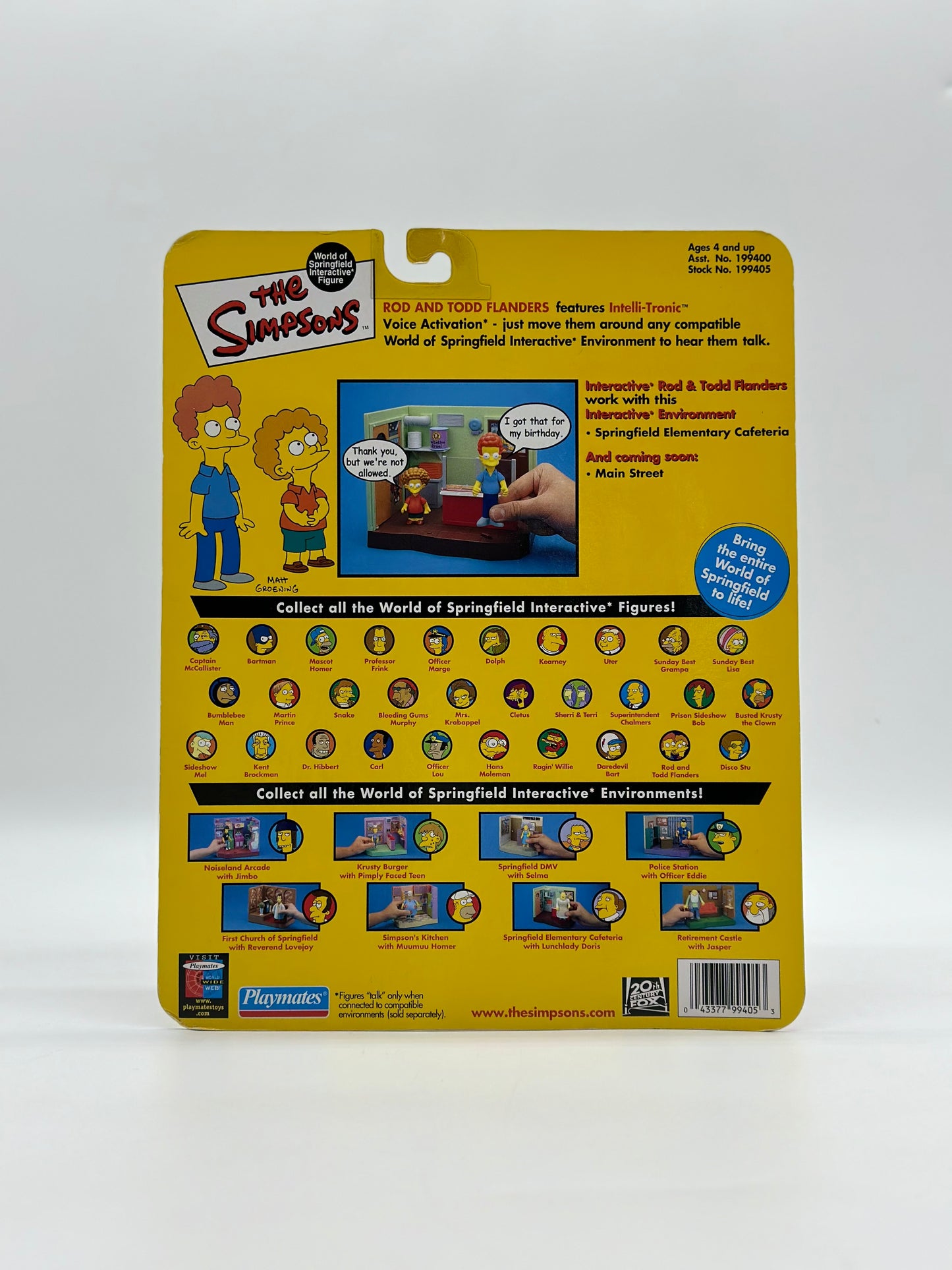 The Simpsons World Of Springfield Interactive Figure Rod & Todd Flanders