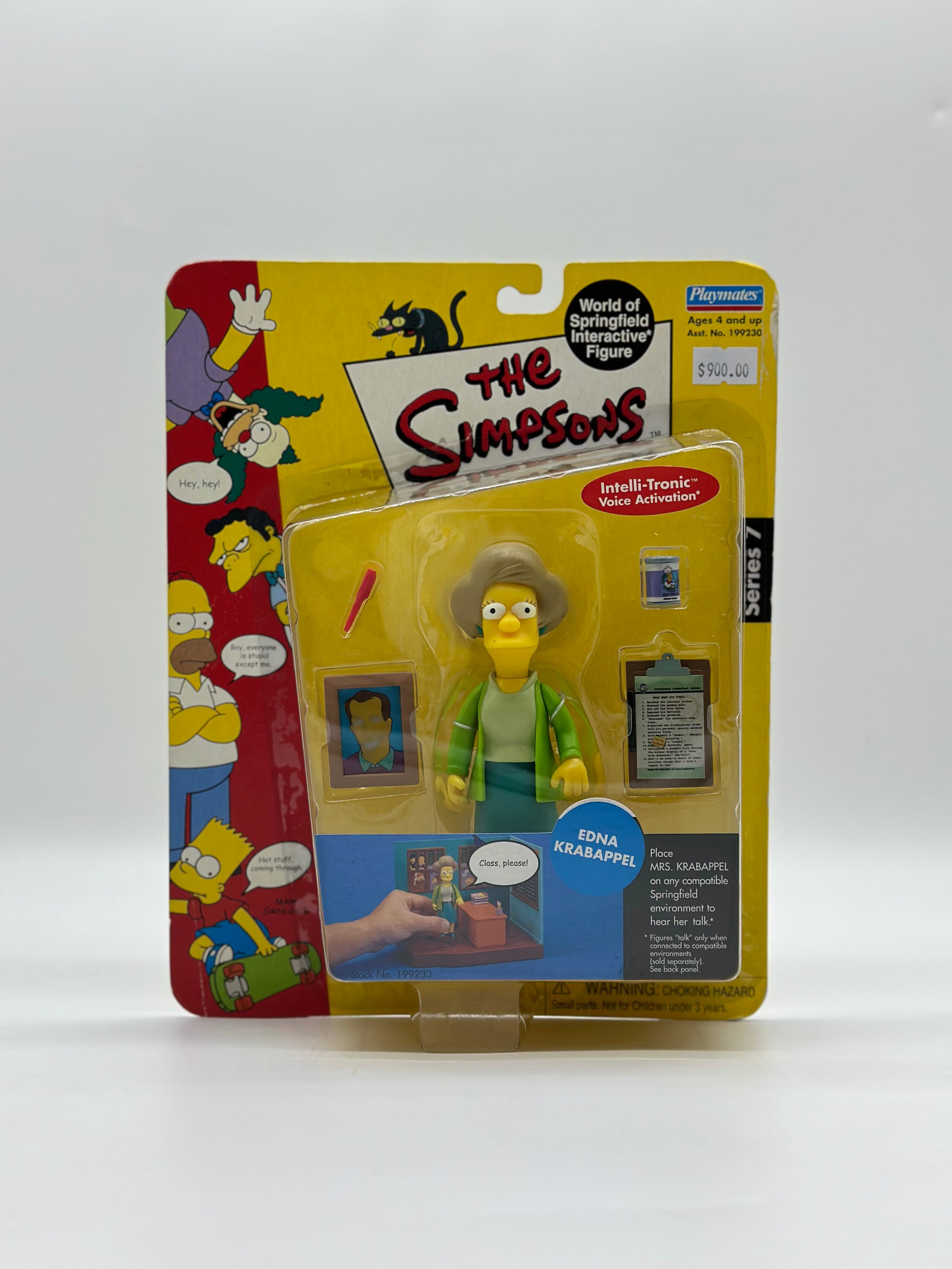 The Simpsons World Of Springfield Interactive Figure Edna Krabappel ...
