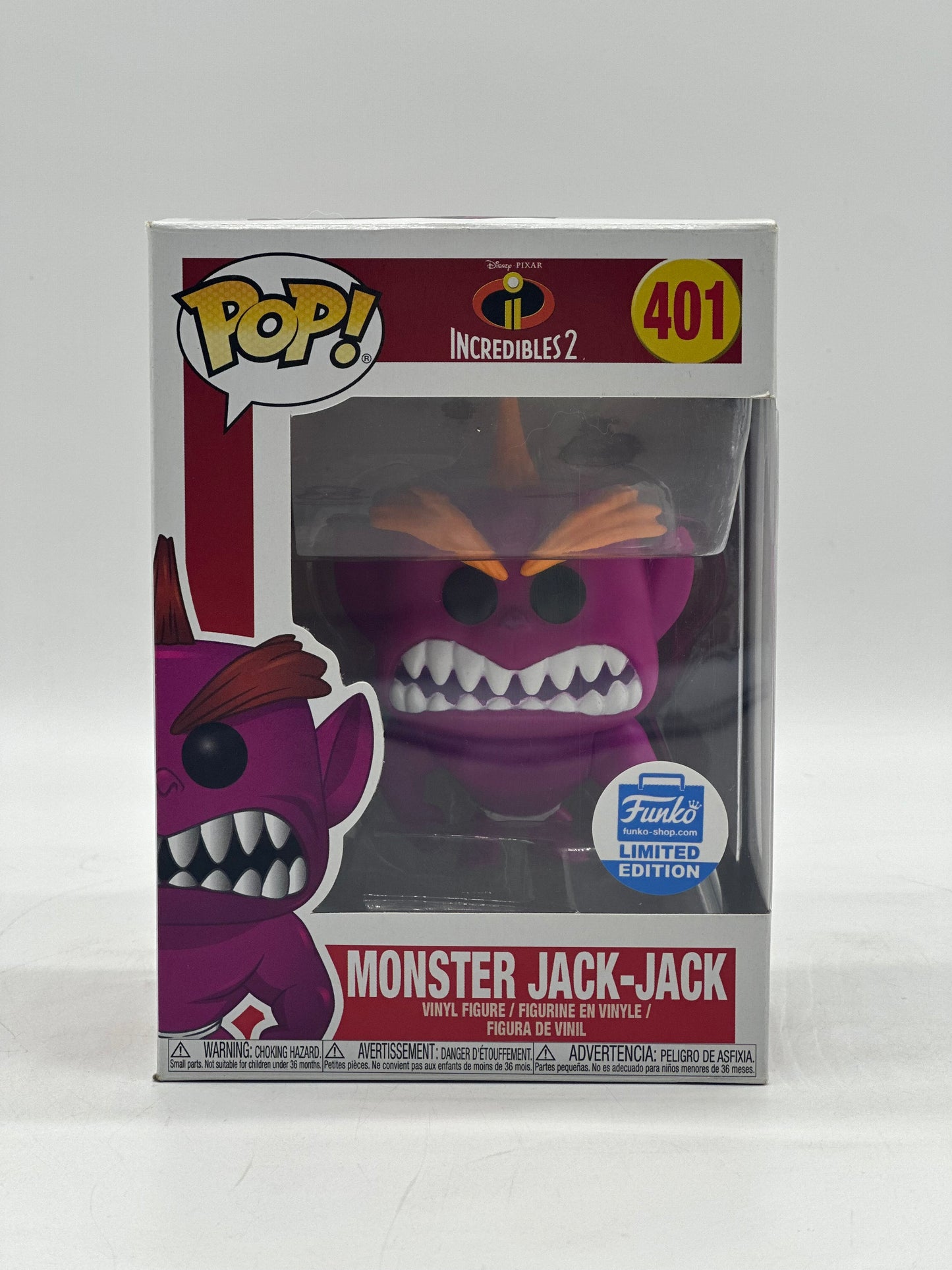 Pop! Disney Pixar Incredibles 2 401 Monster Jack-Jack 2018 Funko Limited Edition