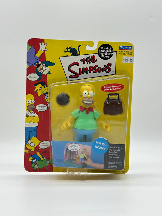 The Simpsons World Of Springfield Interactive Figure Pin Pal Homer