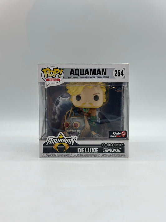 Pop! Heroes Deluxe DC Collection By Jim Lee 254 Aquaman Only GameStop