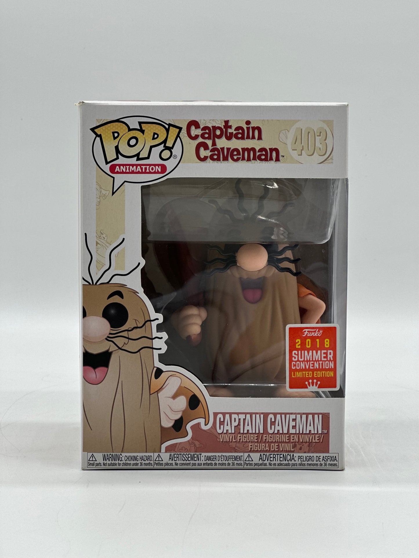 Pop! Animation Captain Caveman 403 Captain Caveman 2018 Summer Convention Limited Edition