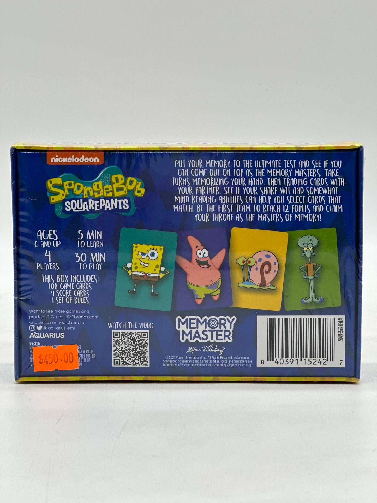 Nickelodeon SpongeBob Squarepants Memory Maste