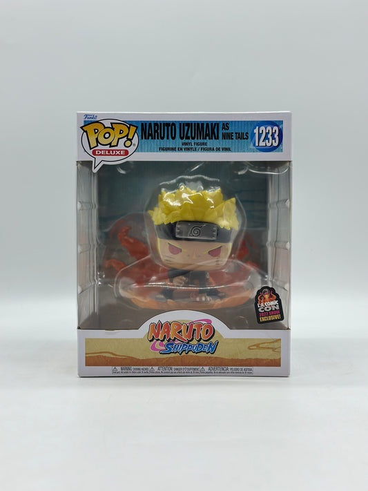 Pop! Deluxe Shonen Jump Naruto Shippuden 1233 Naruto Uzumaki As Nine Tails L.A. Comic Con 2022 Show Exclusive! 8’Inch