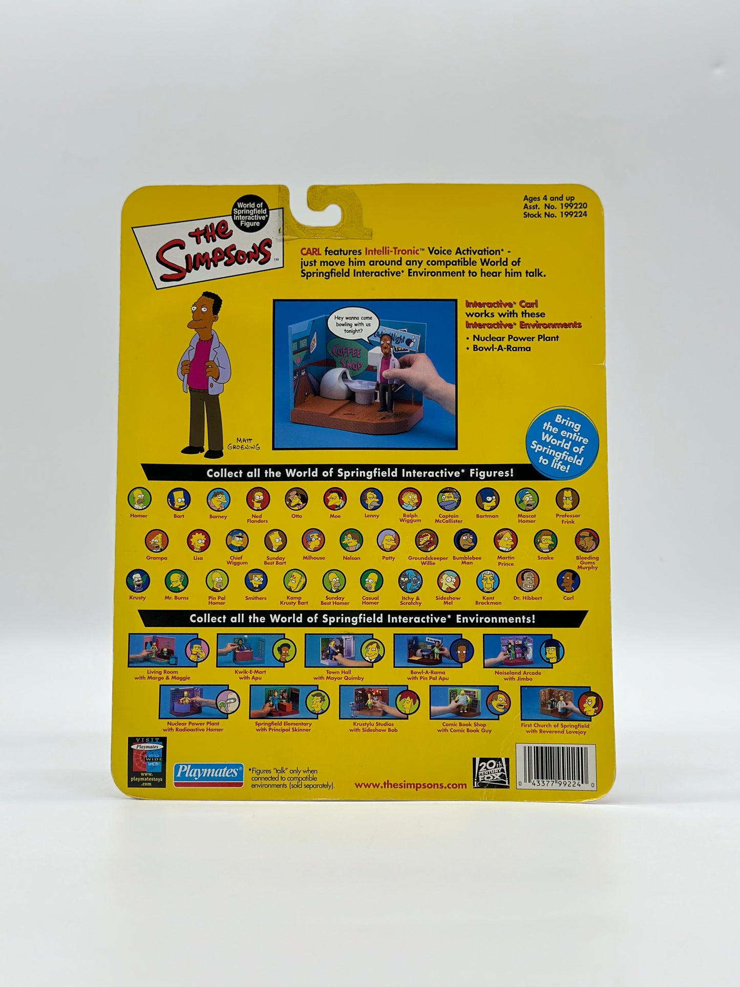 The Simpsons World Of Springfield Interactive Figure Carl