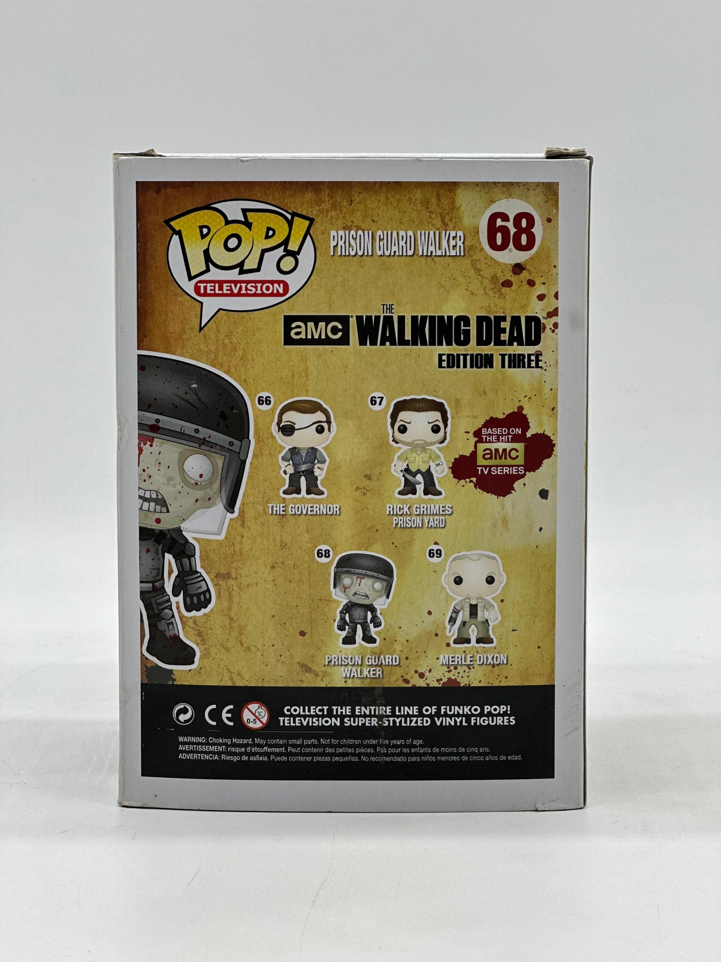 Pop! Television The Walking Dead amc 68 Prison Guard Walker San Diego Comic Con 2013 1008 Piece Limited Exclusive