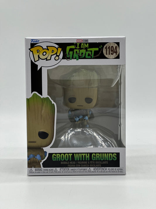 Pop! Marvel Studios I Am Groot 1194 Groot With Grunds