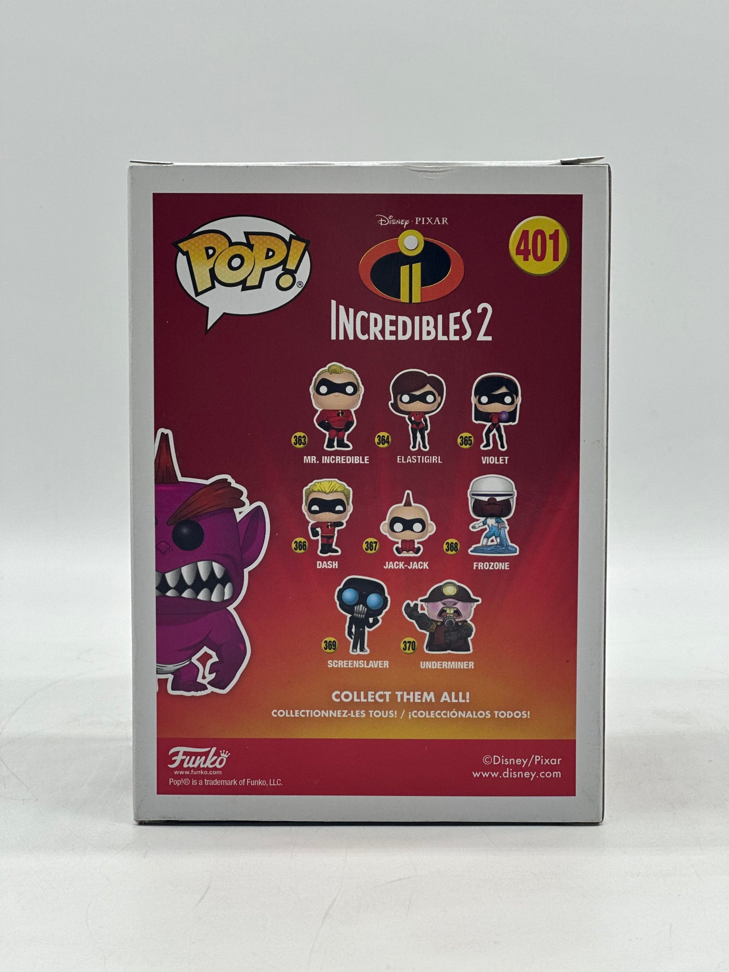 Pop! Disney Pixar Incredibles 2 401 Monster Jack-Jack 2018 Funko Limited Edition