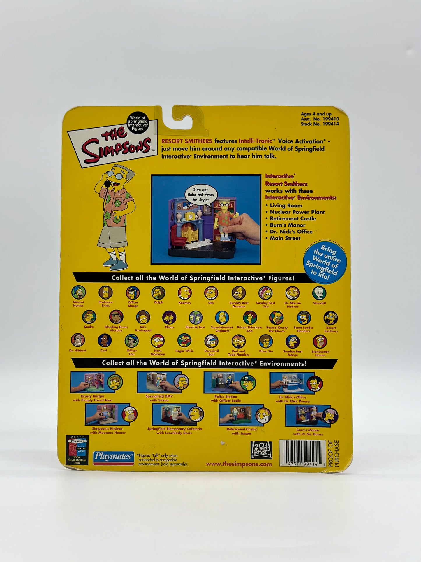The Simpsons World Of Springfield Interactive Figure Resort Smithers