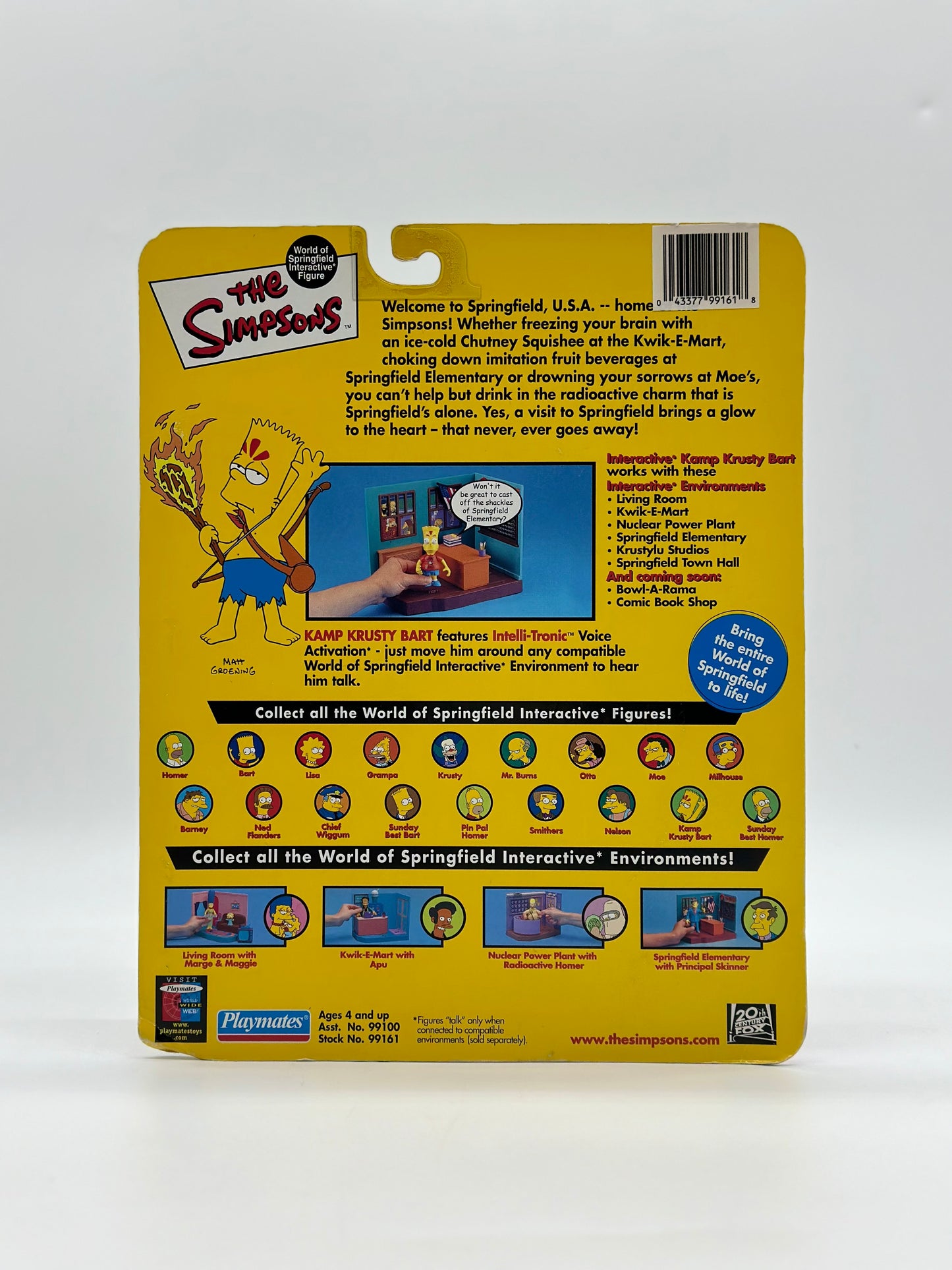 The Simpsons World Of Springfield Interactive Figure Kamp Krusty Bart