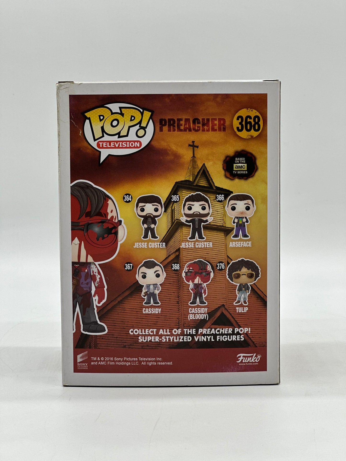 Pop! Television Preacher 368 Cassidy (Bloody) HotTopic Exclusive