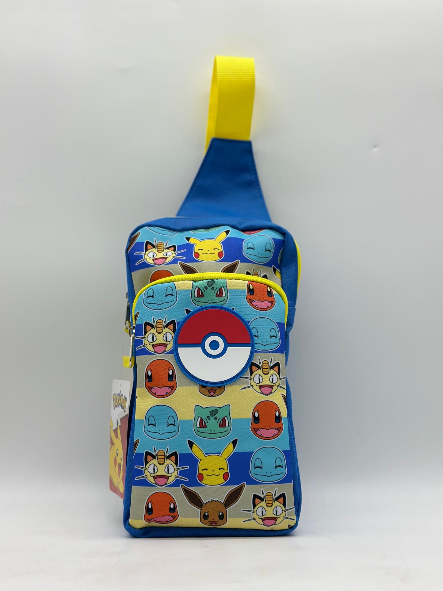 Pokemon Crossbody Bag Sling Pack Pokeball Blue For Kids