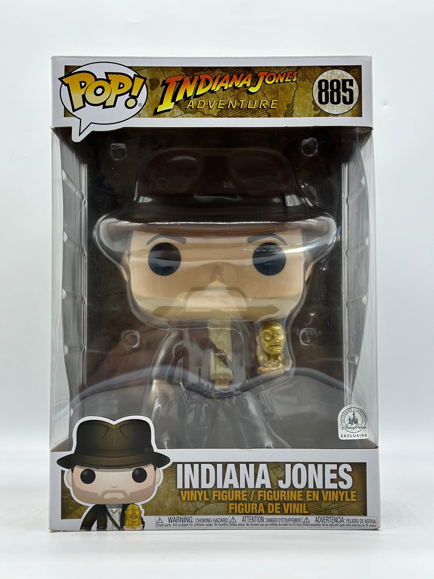 Pop! Indiana Jones Adventure 885 Indiana Jones Disney Parks Exclusive 10’Inch