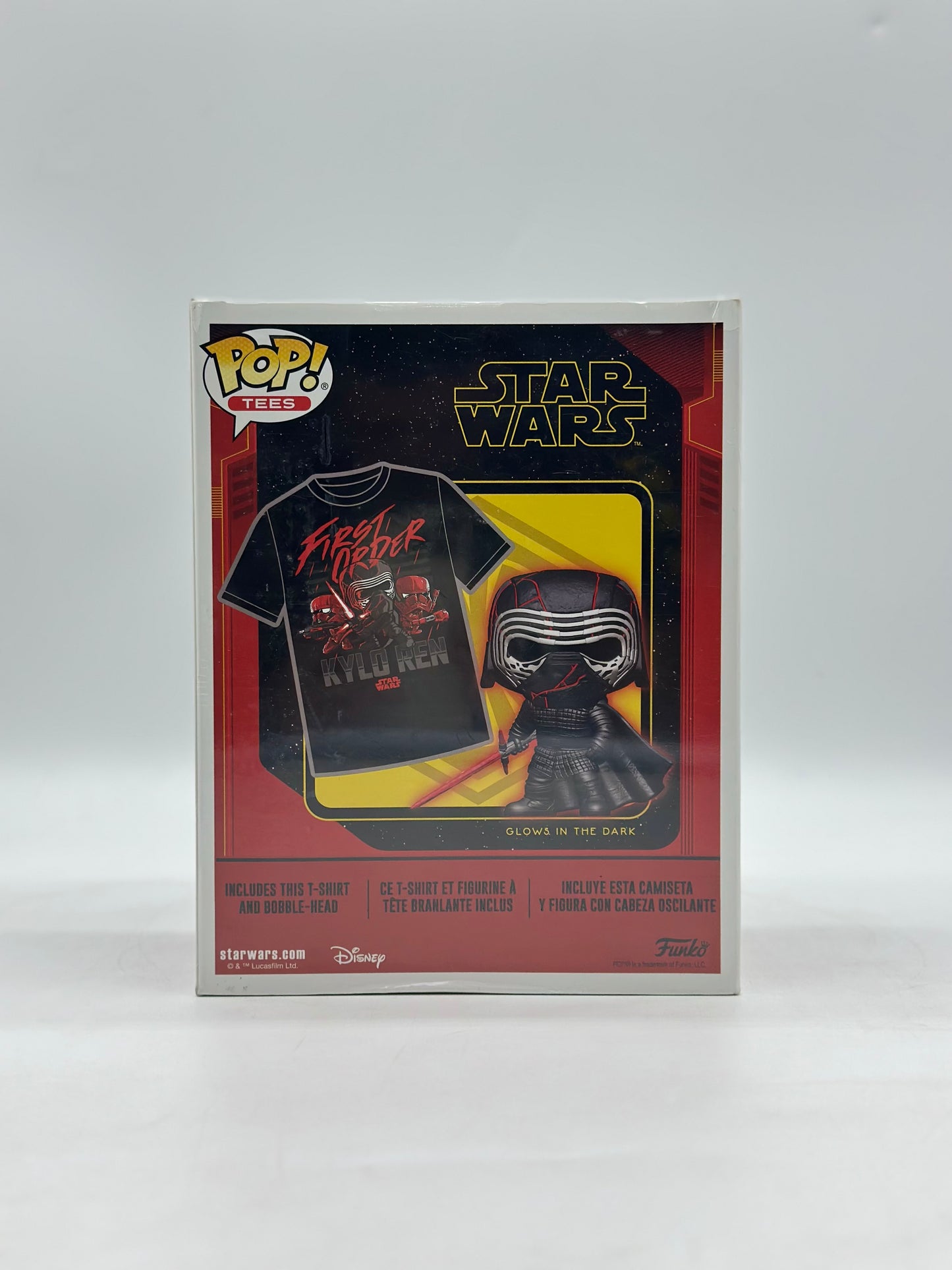 Pop! Tees Star Wars Kylo Ren Supreme Leader Glows In The Dark Box Target Limited Edition Talla M