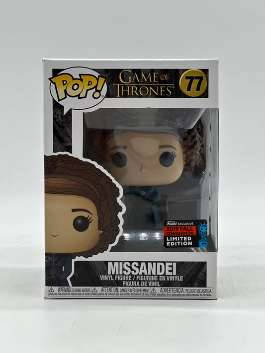 Pop! Game Of Thrones 77 Missandei 2019 Fall Convention Limited Edition Exclusive