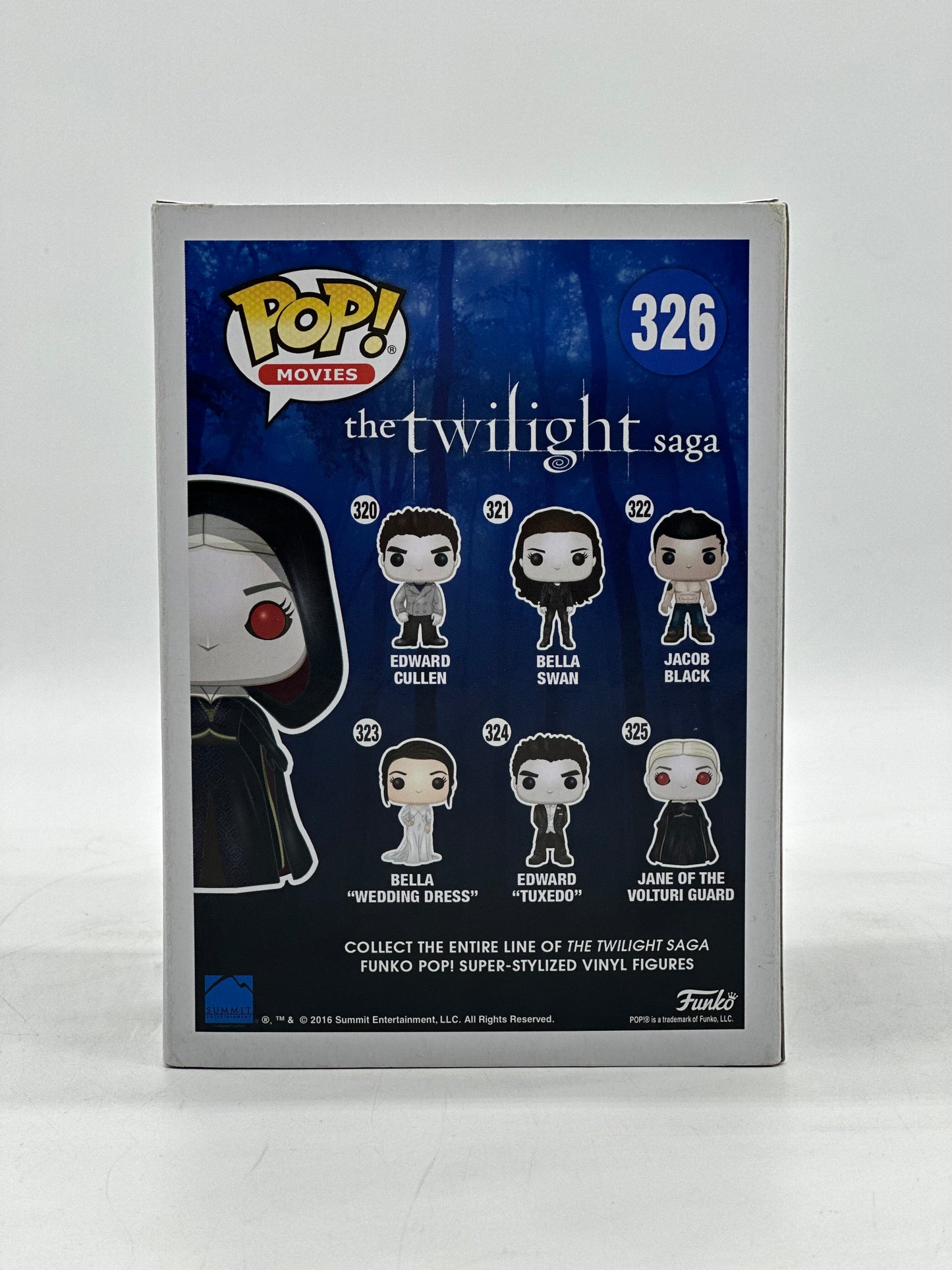 Pop! Movies The Twilight Saga 326 Jane Of The Volturi Guard New York Comic Con 2016 Limited Edition