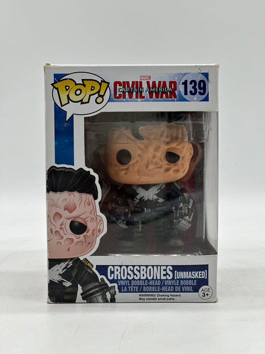 Pop! Marvel Civil War Captain America 139 Crossbones (Unmasked) Barnes & Noble Booksellers Exclusive