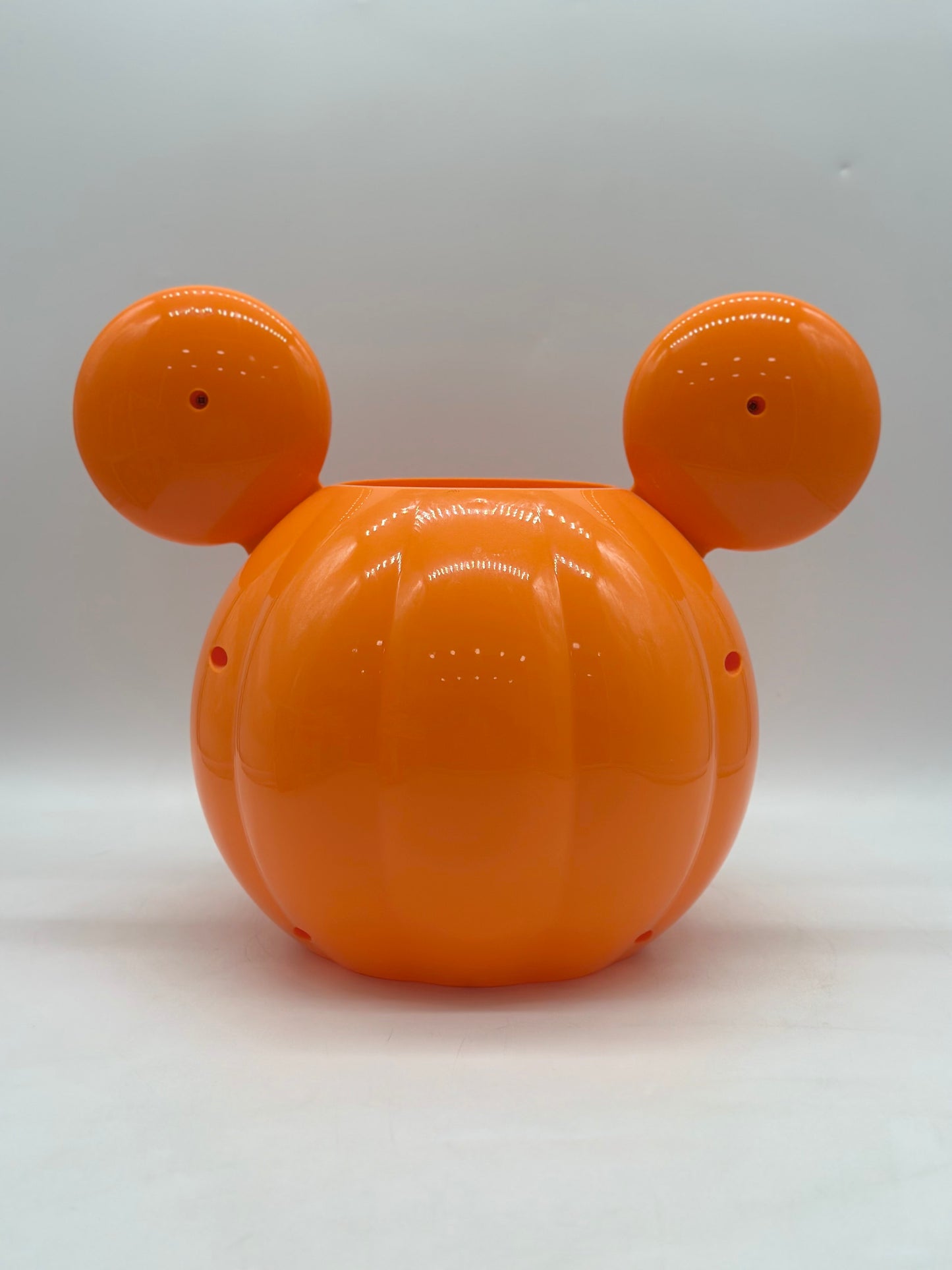 Mickey Mouse Pumpkin Halloween Candy Jar Glows In The Dark