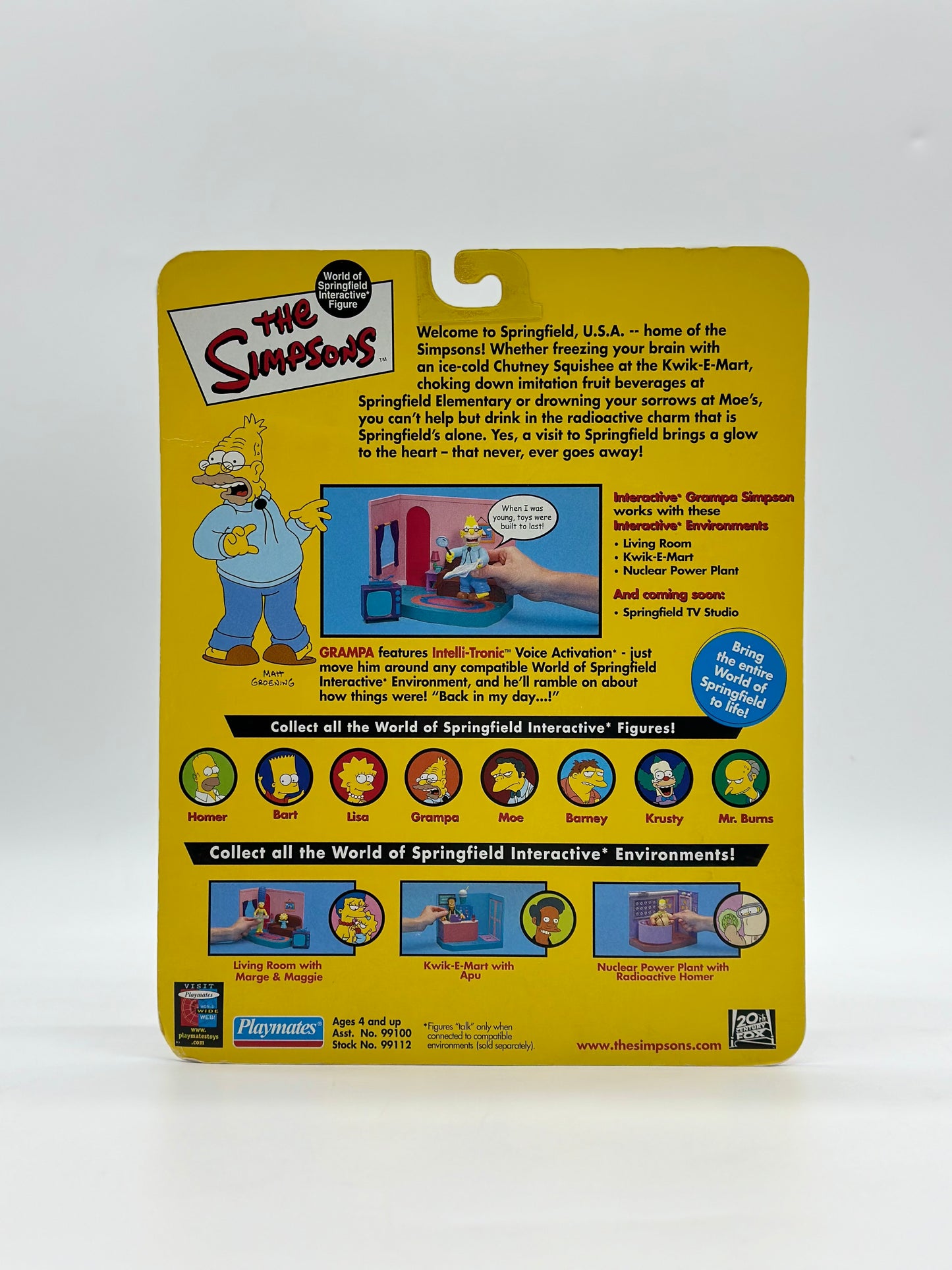 The Simpsons World Of Springfield Interactive Figure Grampa Simpson