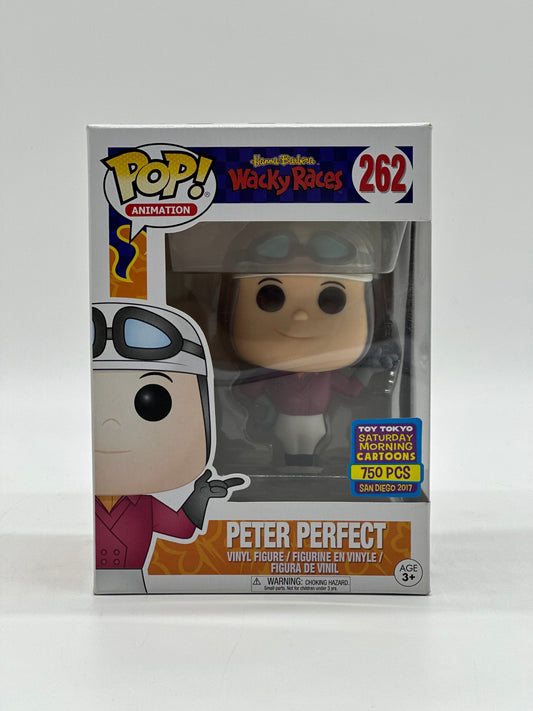 Pop! Animation Hanna Barbera Wacky Races 262 Peter Perfect Toy Tokyo Saturday Morning Cartoons 750 Pcs San Diego 2017 Exclusive Limited Edition