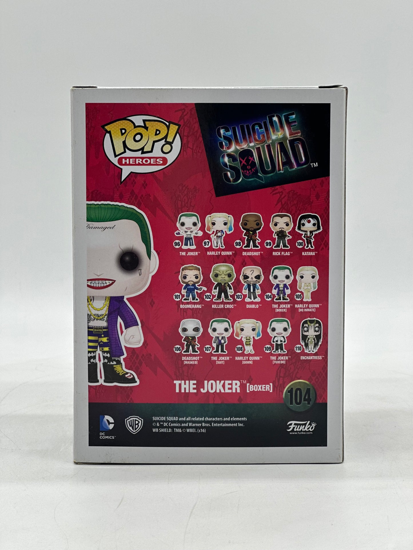 Pop! Heroes Suicide Squad 104 The Joker (Boxer) Only At Target