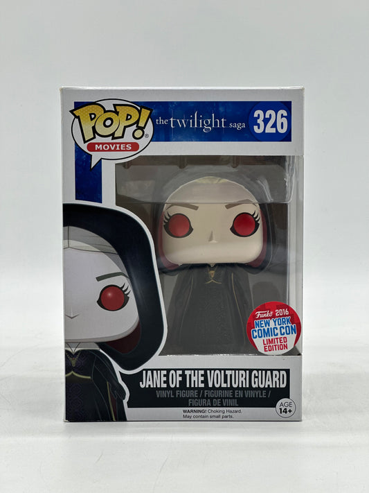 Pop! Movies The Twilight Saga 326 Jane Of The Volturi Guard New York Comic Con 2016 Limited Edition