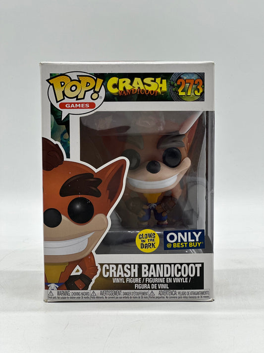 Pop! Games Crash Bandicoot 273 Crash Bandicoot Glows In The Dark Only Best Buy