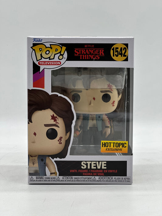 Pop! Television Netflix Stranger Things 1542 Steve HotTopic Exclusive