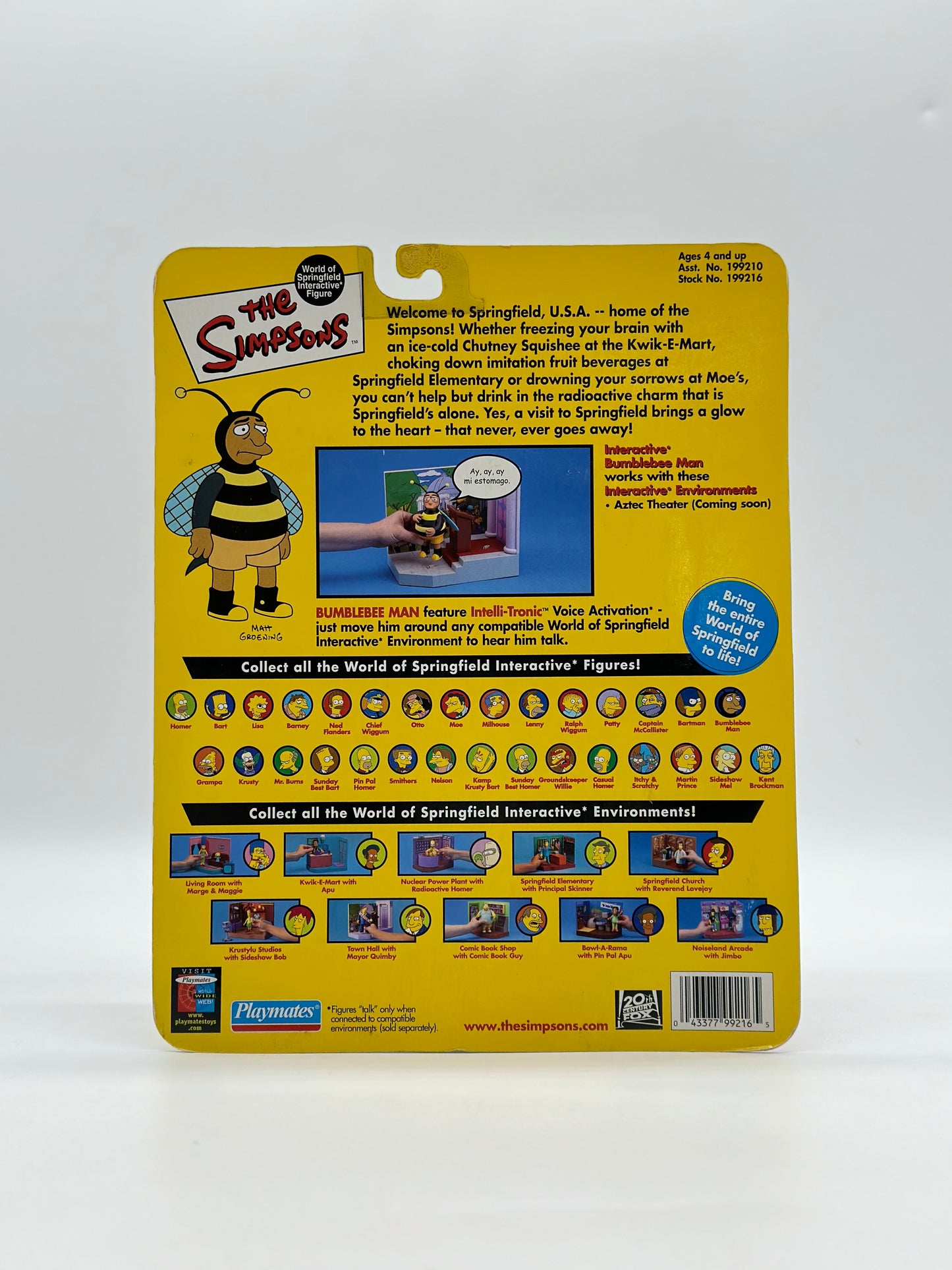 The Simpsons World Of Springfield Interactive Figure Bumblebee Man