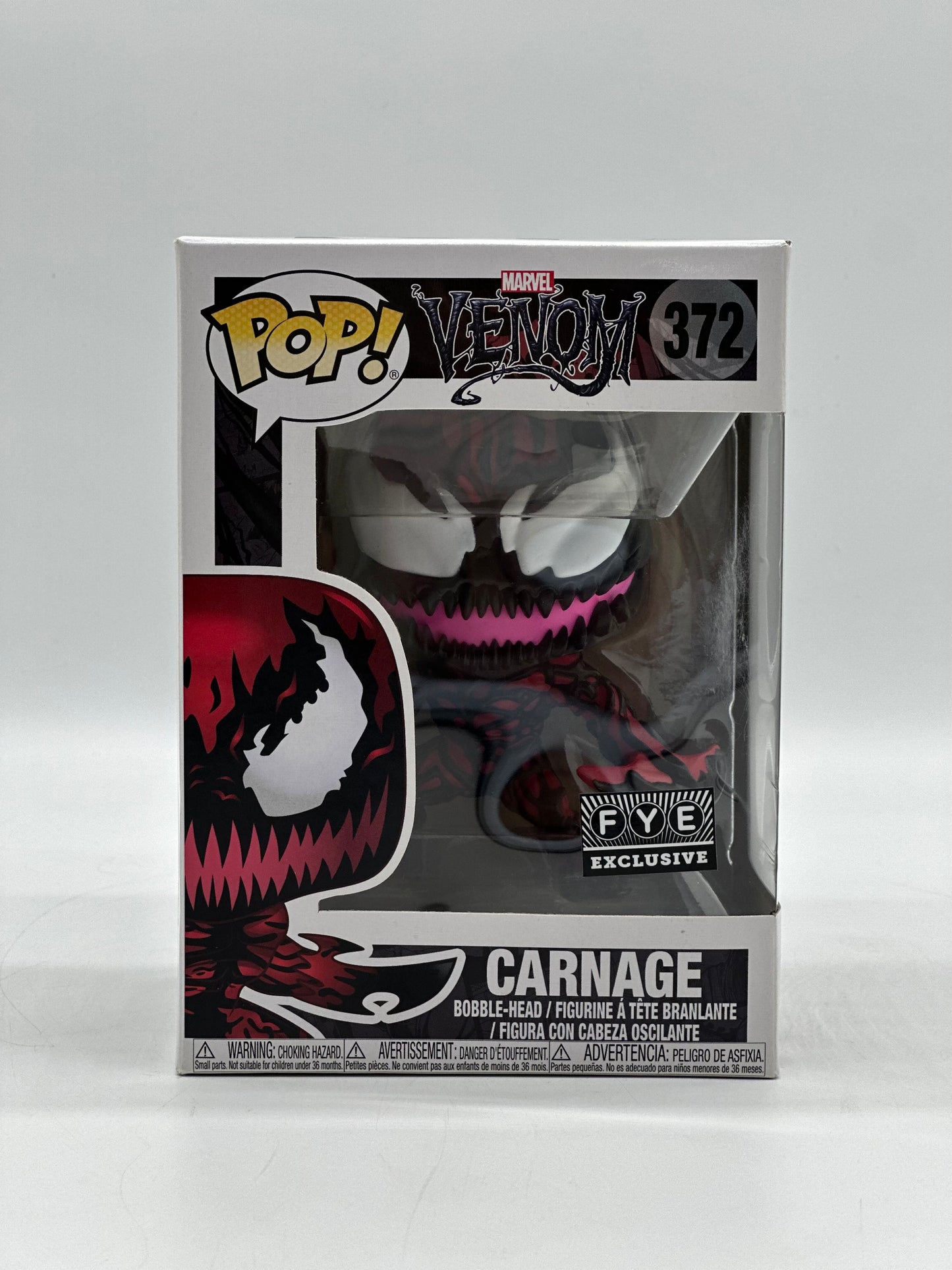 Pop! Marvel Venom 372 Carnage FYE Exclusive