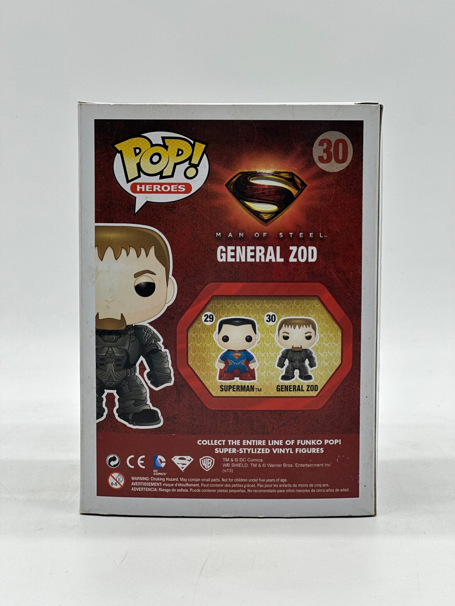 Pop! Heroes Super Man Man Of Steel 30 General Zod