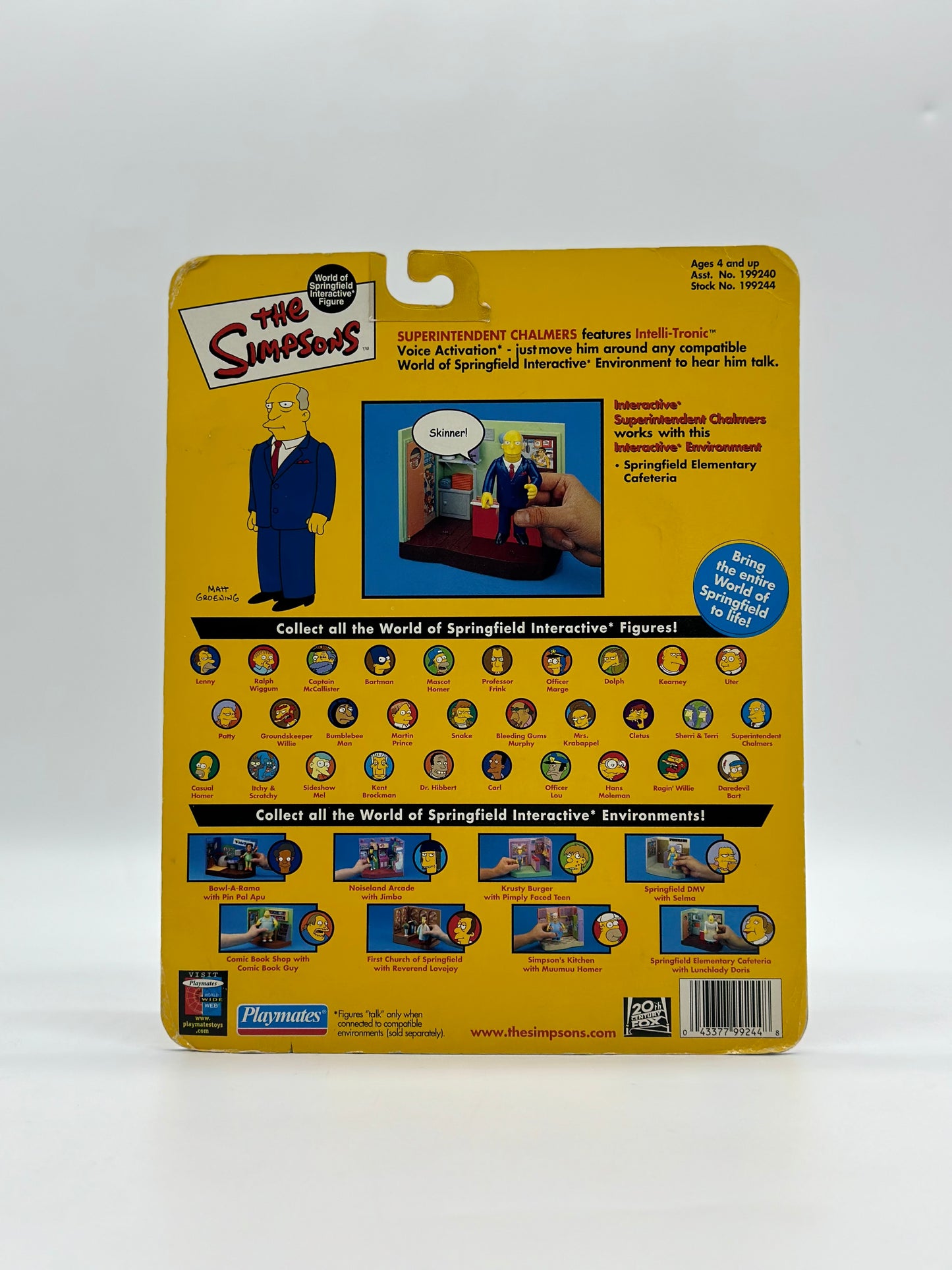 The Simpsons World Of Springfield Interactive Figure Super - Intendent Chalmers